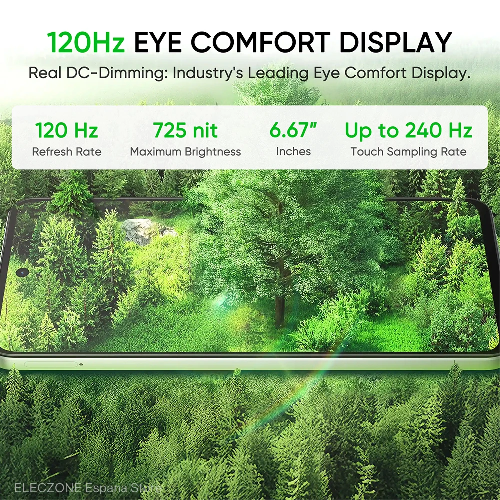 Versión global del smartphone realme C71 4G con pantalla Eye Comfort de 6,67 pulgadas y 120 Hz, batería de 6000 mAh, cámara AI de 50 MP y chipset Octa-Core. - imagen 5