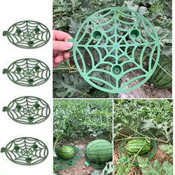 Soporte de plástico para jardinería, sandía, frutas y verduras, bandeja de soporte, soporte para marco de cesta, estante para plantas, herramienta de protección antiencogamiento para jardín