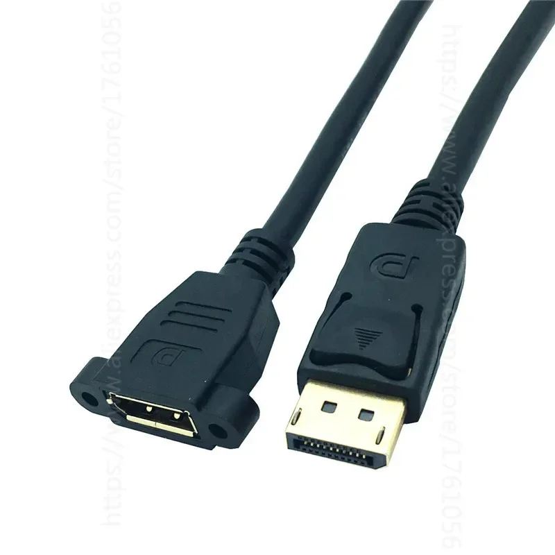 Cable de montaje en panel de extensión DisplayPort de 30 cm y 20 pines - DP a DisplayPort - Macho a hembra para cable de extensión de audio y vídeo - imagen 2