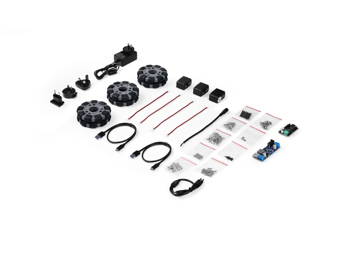 Kit LeKiwi Base móvil con piezas y batería impresas en 3D, 12V, unidad omnidireccional, Compatible con Raspberry Pi 5 para correr LeRobot - imagen 5