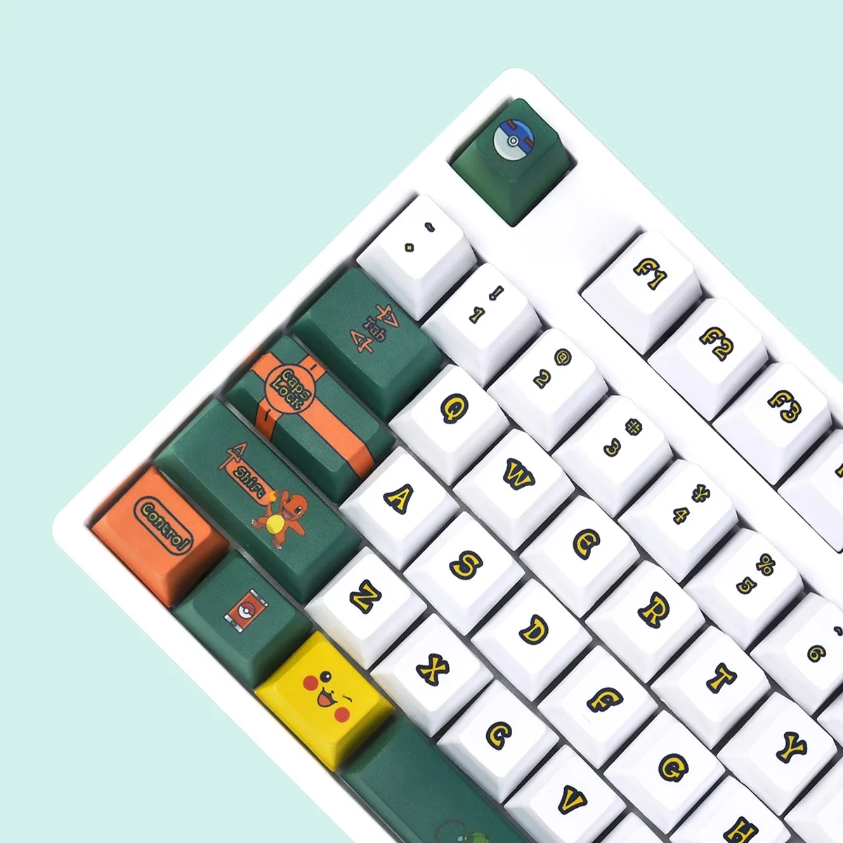 Teclas de Pokémon de Anime japonés, sublimación PBT, altura CHERRY, 111 unids/set, teclado mecánico, juego completo, coleccionar regalos del Festival - imagen 2