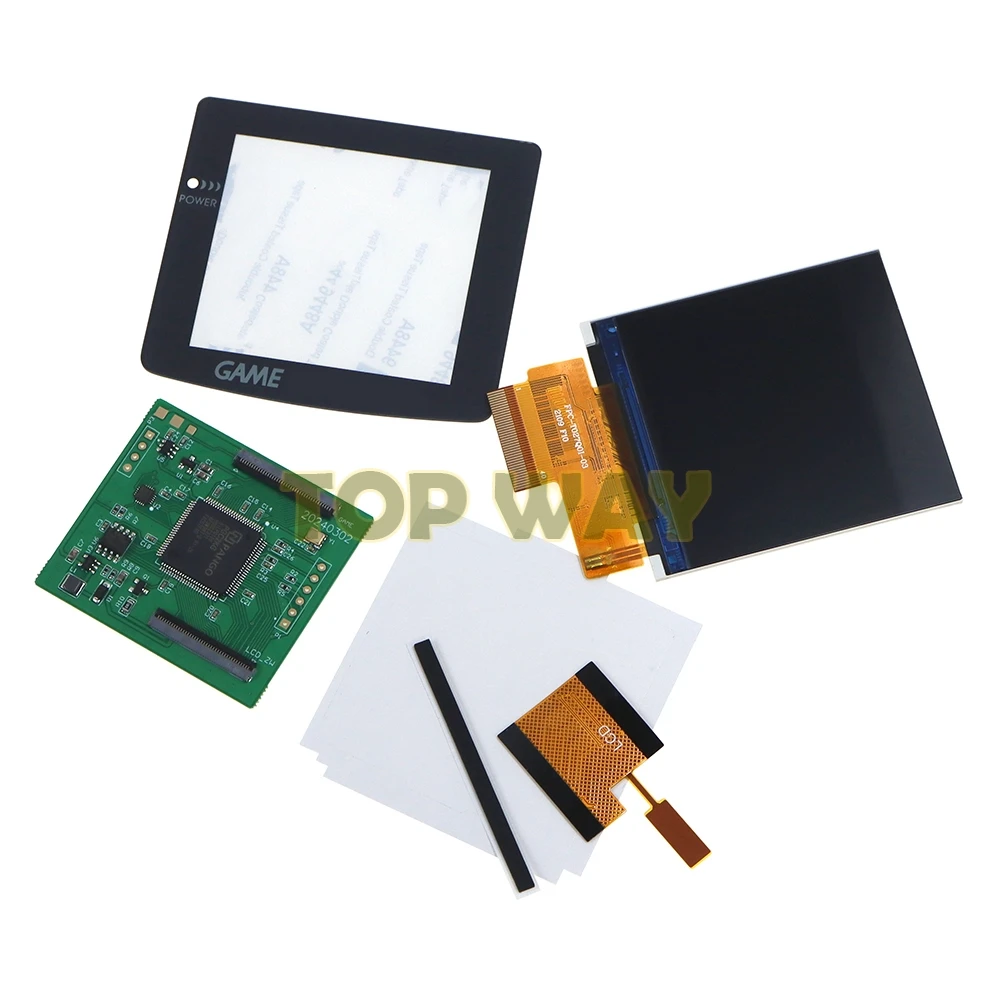 1set For Nintend GBC 2.6 " IPS High Brightness LCD Screen Panel Kit For Gameboy Color V4.0 Backlight Logo - imagen 4