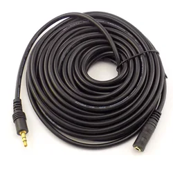 Cable Extensión Audio 3,5mm Macho a Hembra – Estéreo para Auriculares, TV y PC