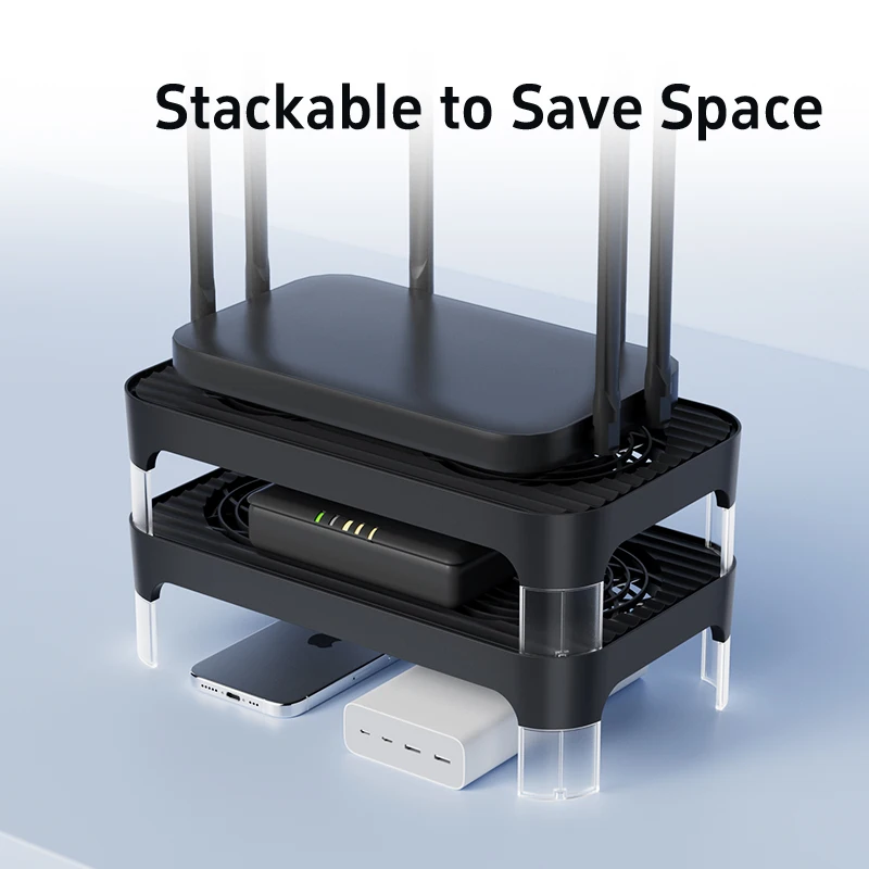 POWER TRAIN Z-X4 ventiladores duales de 14 cm apilables de bajo ruido usando enrutador/chasis en miniatura Base de radiador interfaz USB 65,8 CFM/18dBA - imagen 5