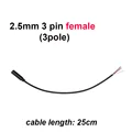 2.5mm 3pin female