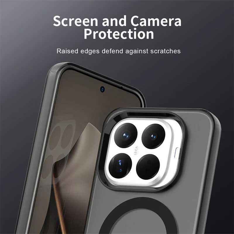 Funda magnética de carga inalámbrica para Xiaomi 15T Pro, funda protectora de silicona esmerilada de lujo para Xiaomi 15T Pro - imagen 5