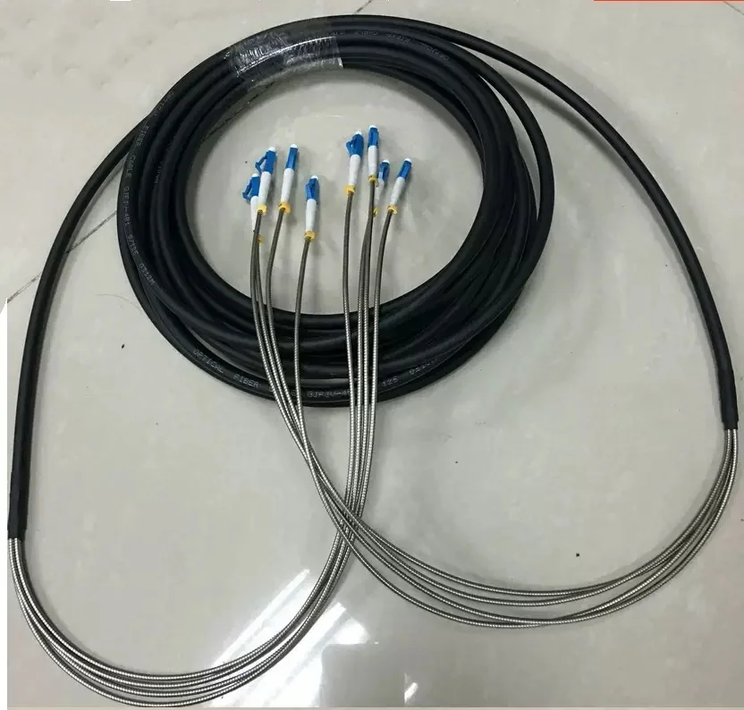 Cable de conexión de fibra óptica 30M ELINK-Outdoor LC SC FC ST, 2 núcleos, 4 núcleos, FTTH, FTTH, FTTA, puente, SM OM3, OM4, OM2, 30 m, 2C, 4C - imagen 2