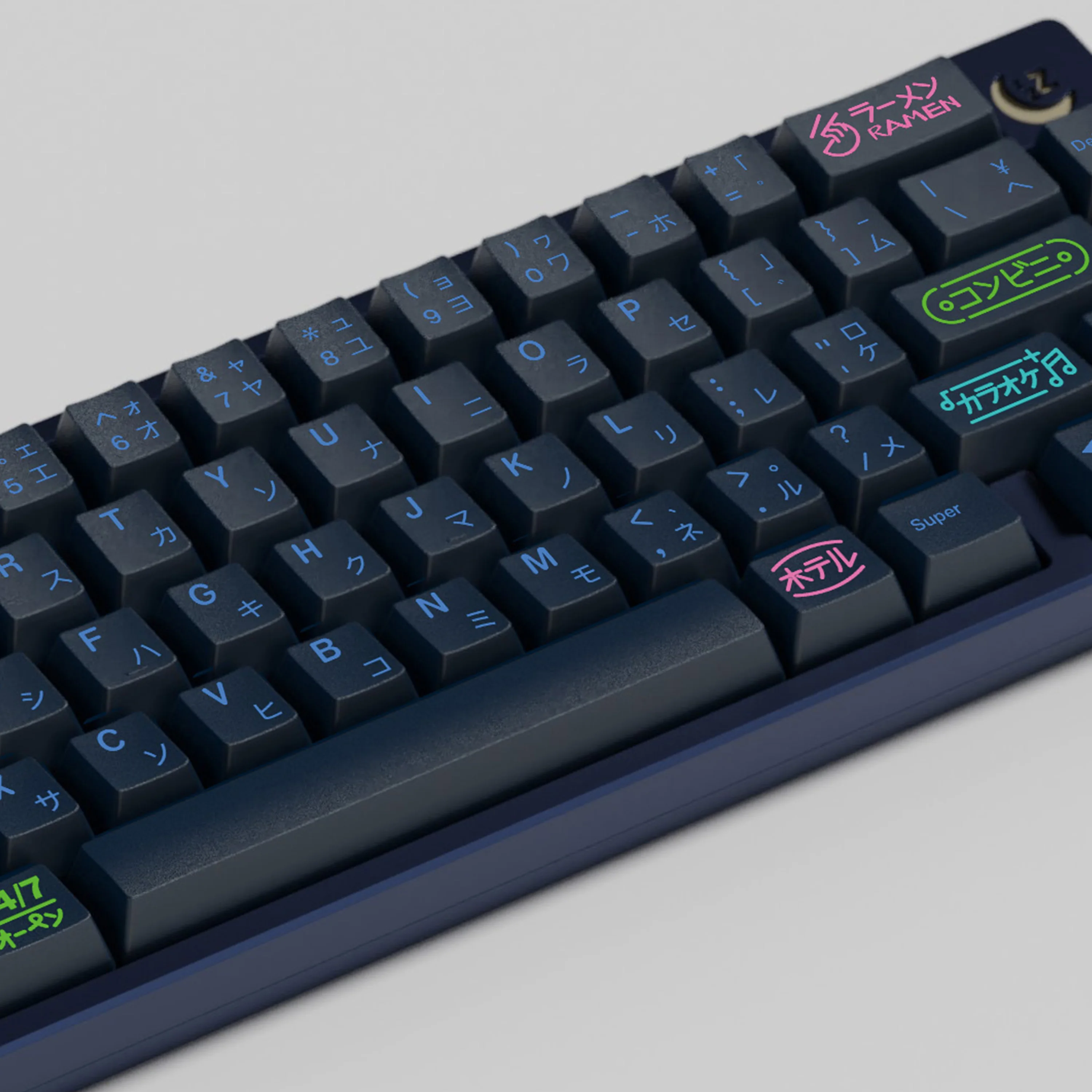 Teclas de vida nocturna PBT GMK, teclas de perfil de cereza, sublimación de tinte, teclas clonadas GMK para teclado MX F75 F99 RK84 GMK67 GMK87 108 - imagen 5