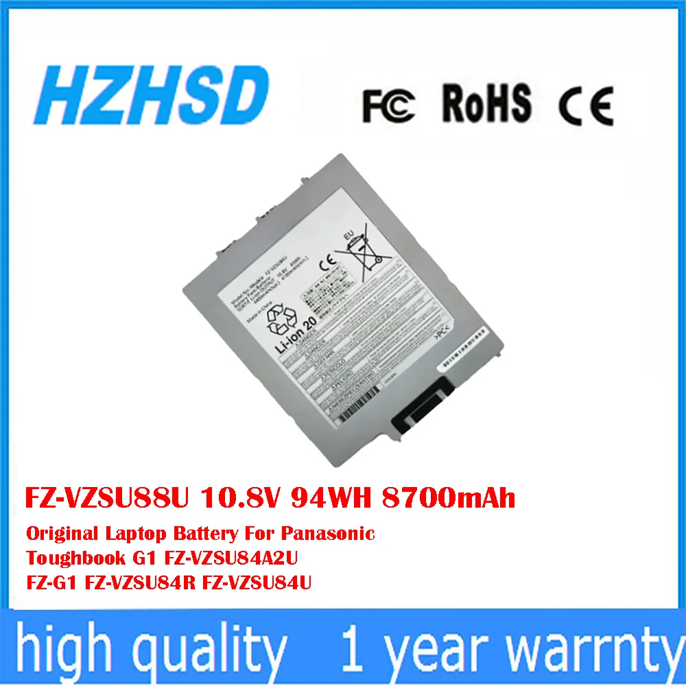 FZ-VZSU88U 10,8 V 94WH 8700mAh FZ-VZSU84U batería Original del ordenador portátil para Panasonic Toughbook G1 FZ-VZSU84A2U FZ-G1 FZ-VZSU84R