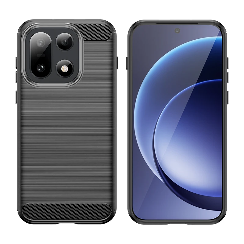 Para OnePlus 15 funda protectora de fibra de carbono de silicona funda de teléfono OnePlus 15 funda de TPU a prueba de golpes funda OnePlus 15 - imagen 2