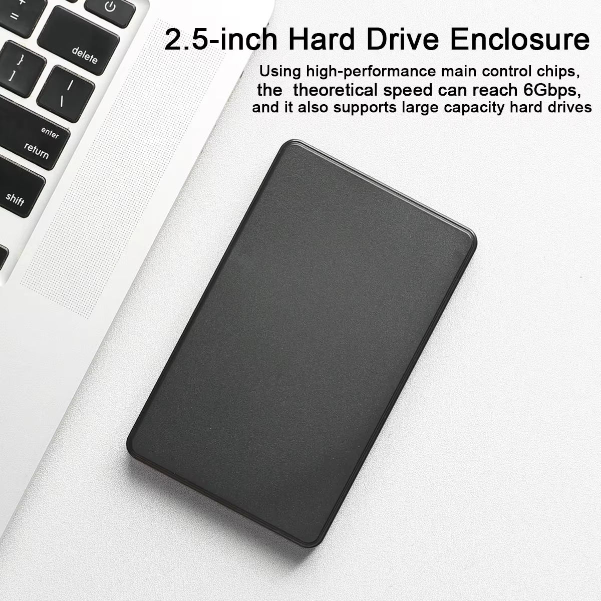 Caja de disco duro USB 3,0/USB 3,1, carcasa de disco duro SATA SSD de 2,5 pulgadas con velocidad de transferencia de 5Gbps, carcasa externa móvil, cajas de disco duro - imagen 2