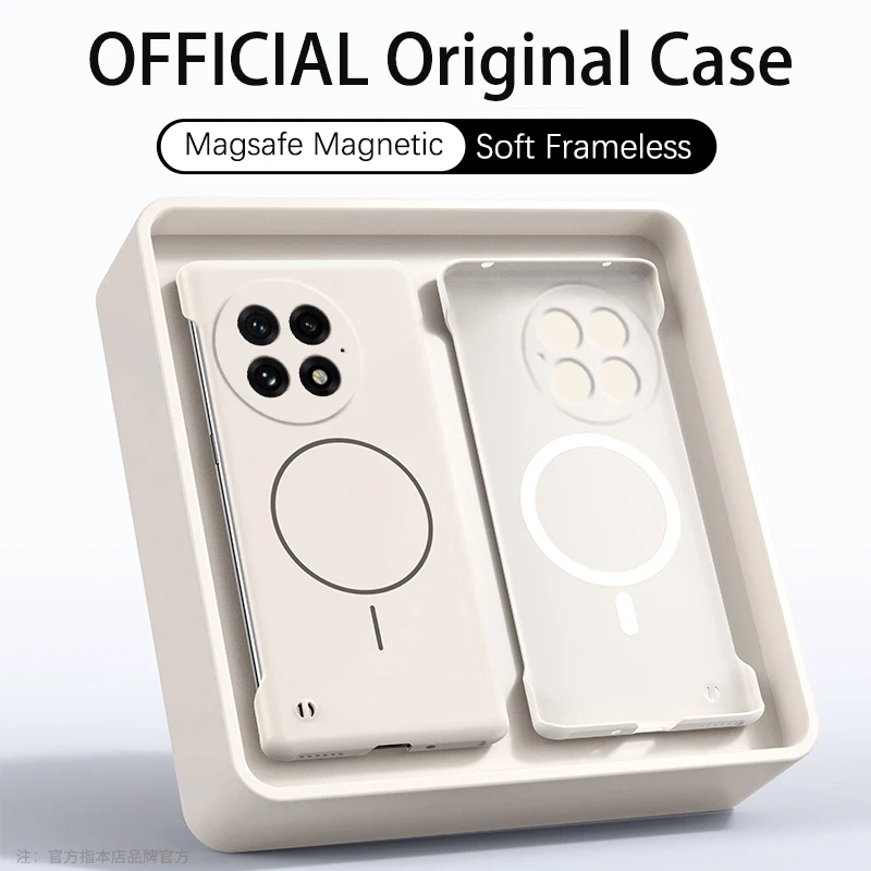 Funda ultrafina de lujo sin marco para PC, funda protectora magnética a prueba de golpes para Magsafe Oneplus 13 13R 13S 12R - imagen 2