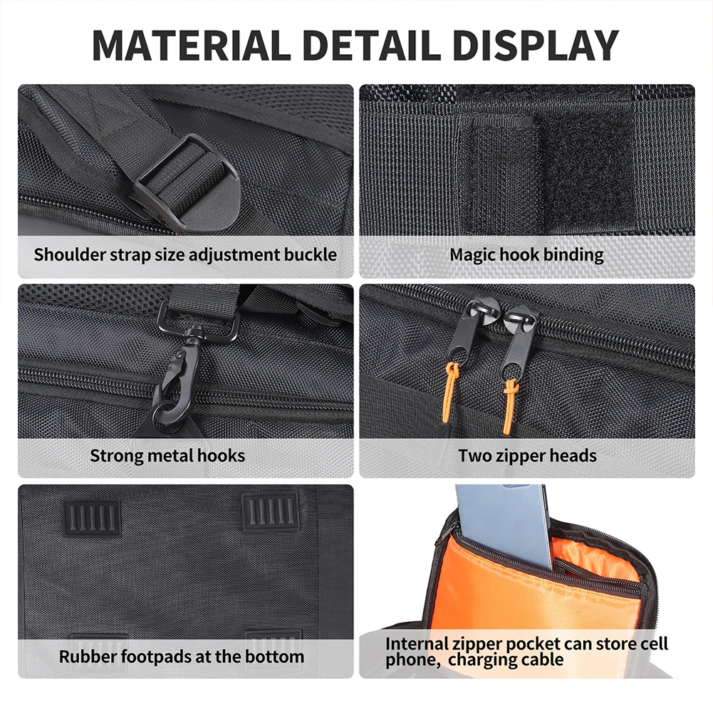 Bolsa de almacenamiento de altavoz para JBL PARTYBOX 100, funda protectora de viaje para altavoz, estuche de almacenamiento de transporte transpirable de gran capacidad - imagen 5