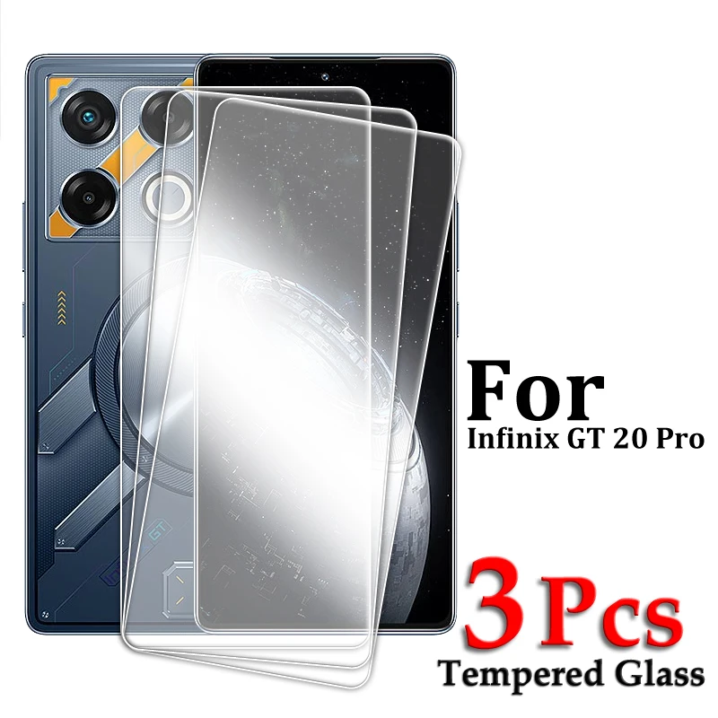4/3/2 Uds para Infinix GT 20 Pro vidrio para Infinix GT 20 Pro Protector de pantalla vidrio templado Protector transparente para GT 20 Pro - imagen 3
