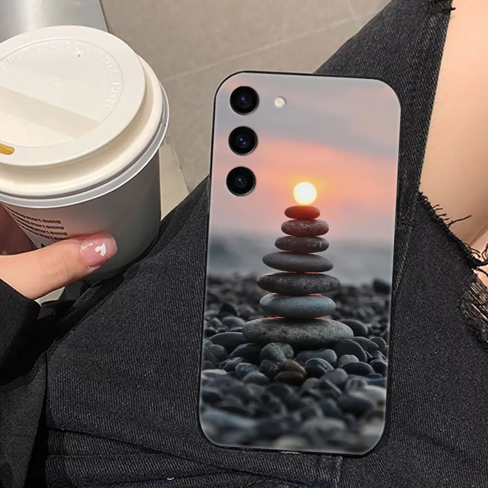 Hermosas ondas flores gato Funda de teléfono para Samsung Galaxy S25 S24 S23 S22 S21 S20 FE S10 S9 PLUS ULTRA Funda Shell - imagen 5