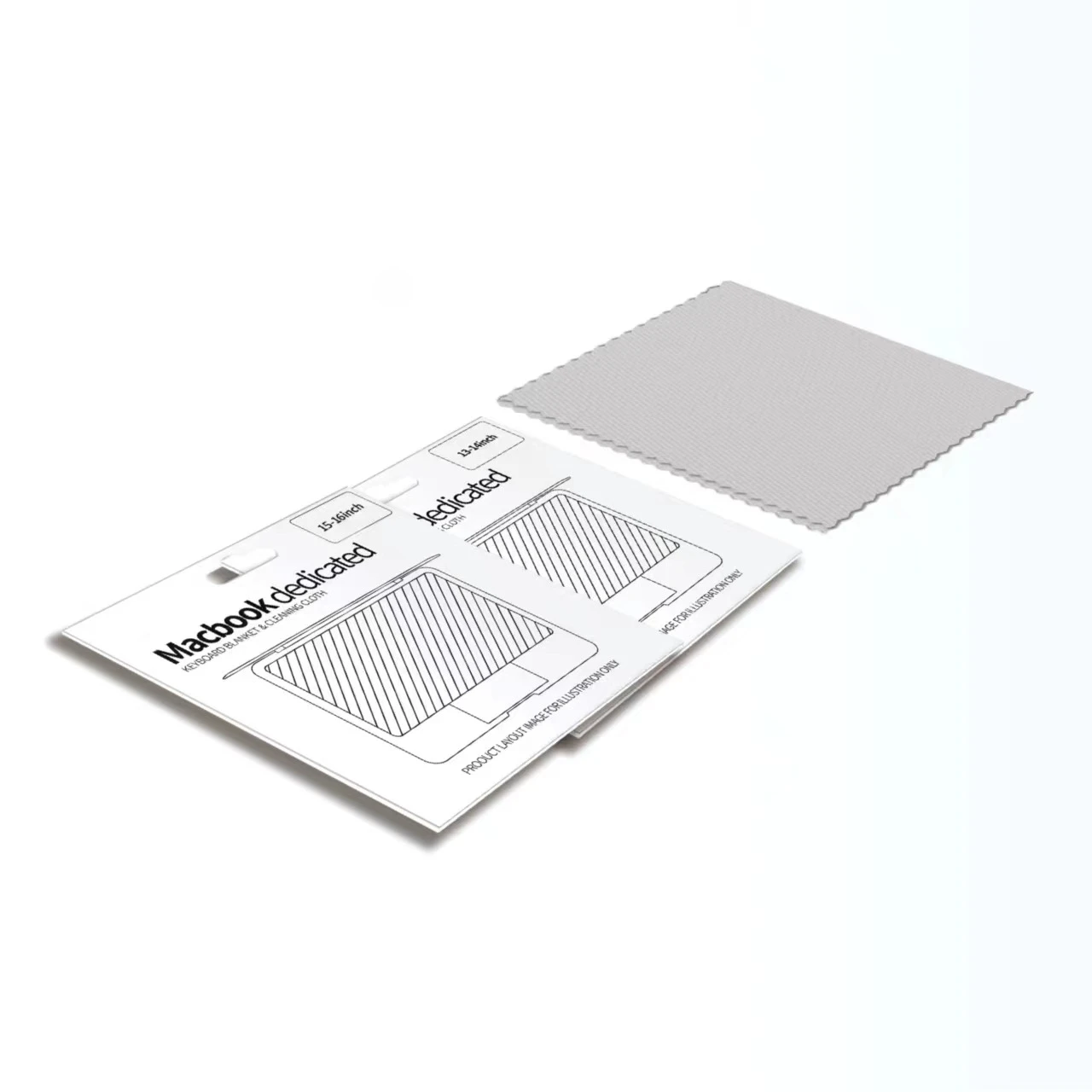 Paño de limpieza con revestimiento de microfibra para teclado de pantalla de ordenador portátil, protección de huellas dactilares, Compatible con MacBook Air Pro 13 "14" 15 "16", 2 uds. - imagen 5