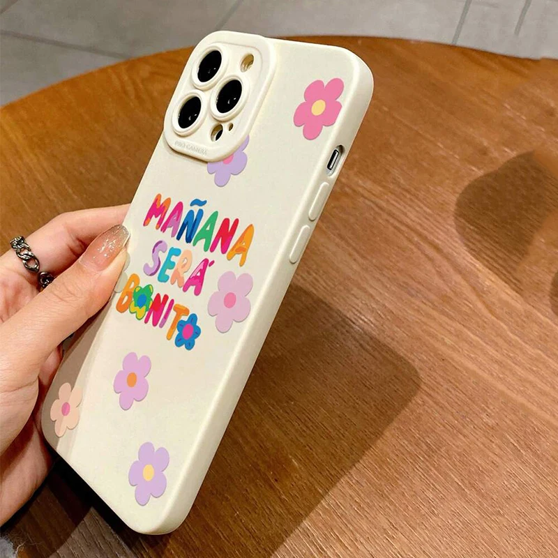 Funda de teléfono esmerilada de TPU con estampado de lema para iPhone 16 15 14 13 12 11 Pro Max XS X XR 7 8 Plus SE 2022, funda suave a prueba de golpes - imagen 3