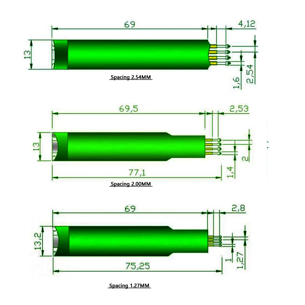 1,27 MM 1,5 MM 2,00 MM 2,54 MM 2P 3P 4P 5P 6P 8P soporte de prueba PCB Clip de combustión accesorio de depuración programa de descarga herramientas de sonda ARM JTAG - imagen 2