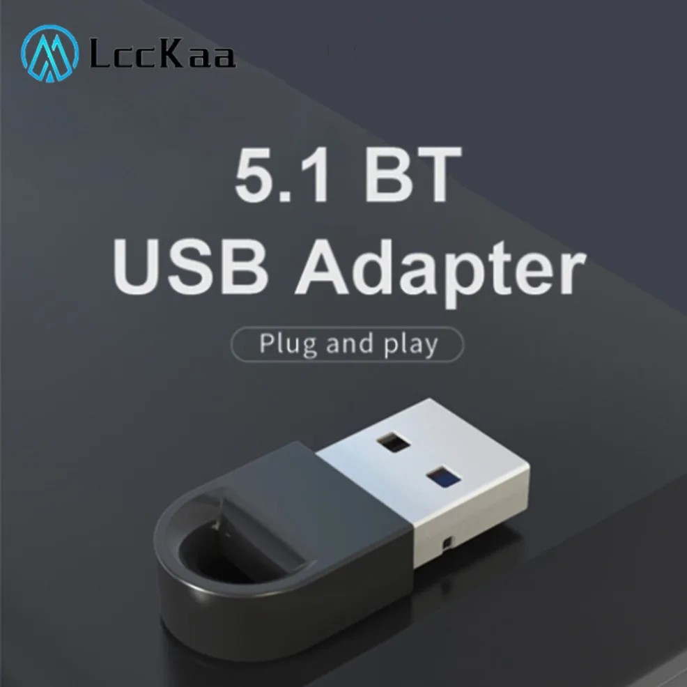 Adaptador Dongle USB Bluetooth 5,1, receptor para PC, altavoz, ratón inalámbrico, teclado, música, receptor de Audio, transmisor