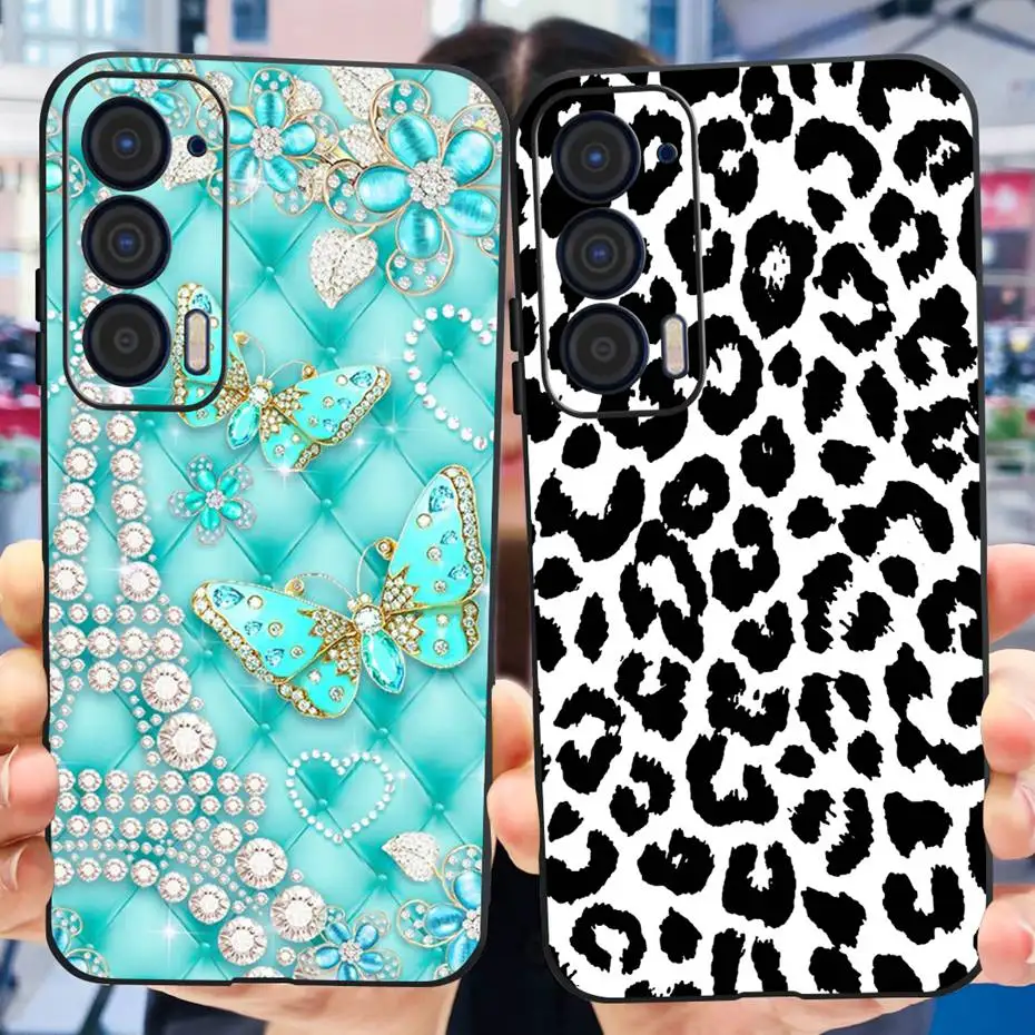 Funda de teléfono de moda para Motorola Edge (2021) XT2141, funda trasera de silicona suave TPU para Motorola Edge 5G UW 2021, parachoques a prueba de golpes - imagen 4