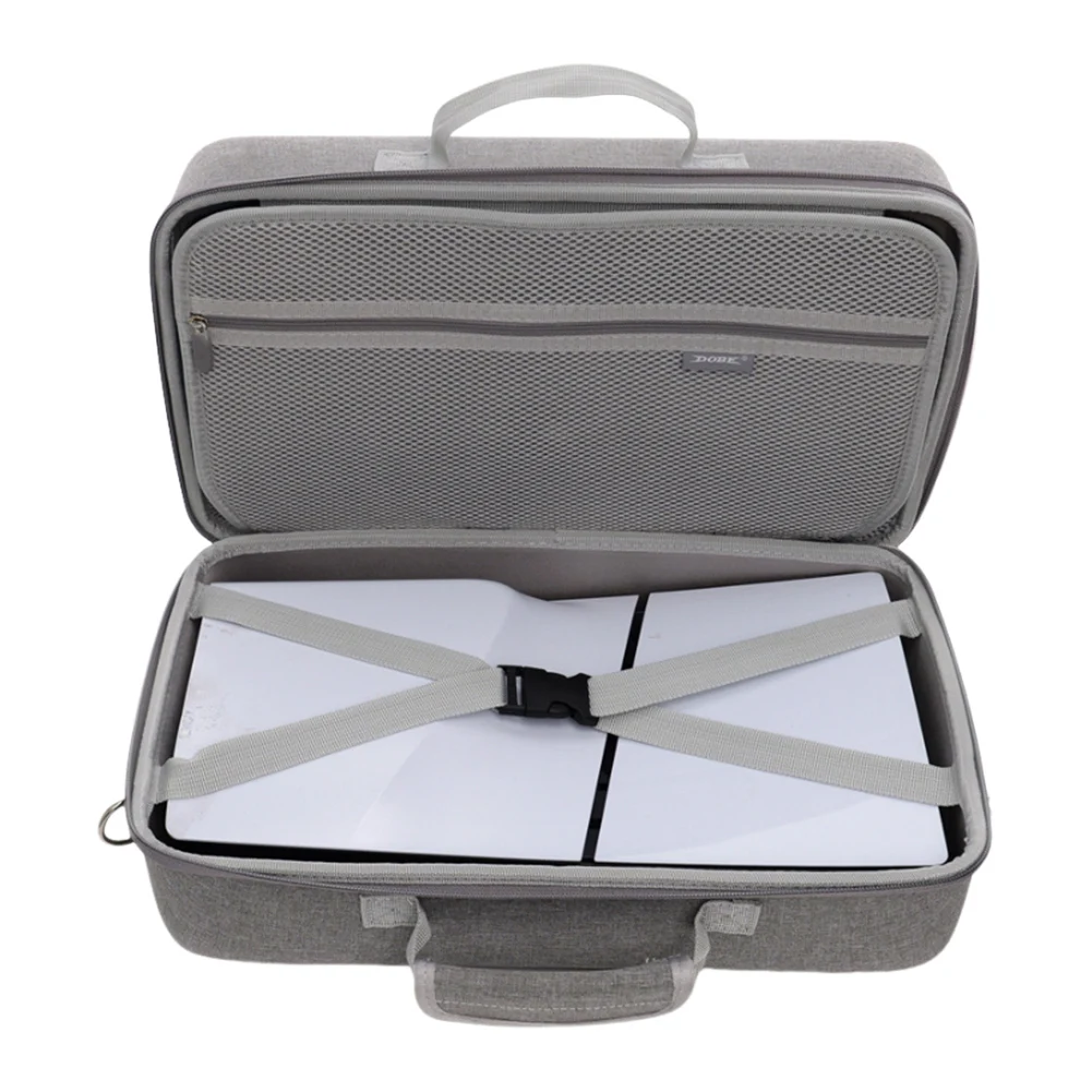 Estuche de transporte para PS5, bolsa de almacenamiento de carcasa dura delgada, controlador de consola de mando, bolso de viaje protector para auriculares para PS5 Slim - imagen 4