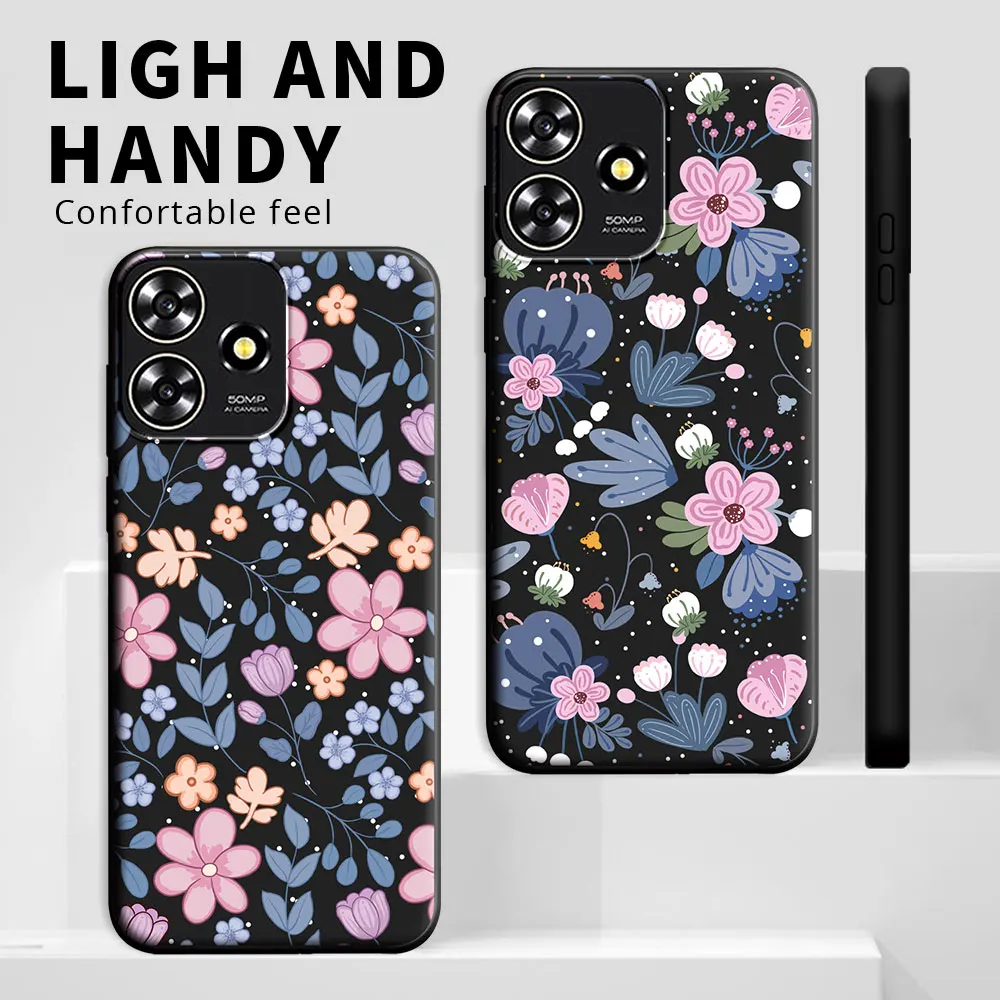 Para ZTE Blade V50 Smart / V50 Vita funda de dibujos animados a prueba de golpes funda de teléfono suave de silicona para ZTE Blade V50 diseño 4G 5G contraportada