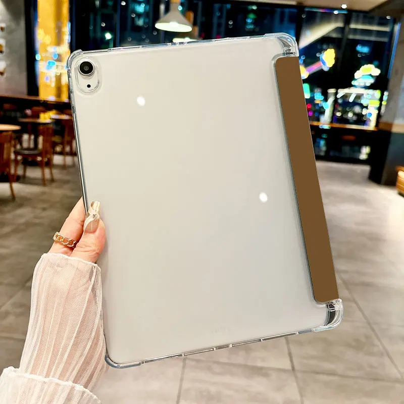 Funda de tableta a cuadros marrón-amarillo estilo británico para iPad pro 10/11 pulgadas 2020/6/7th/8th /Air 3rd/Air 4th/9th gen/Air 5th G - imagen 3