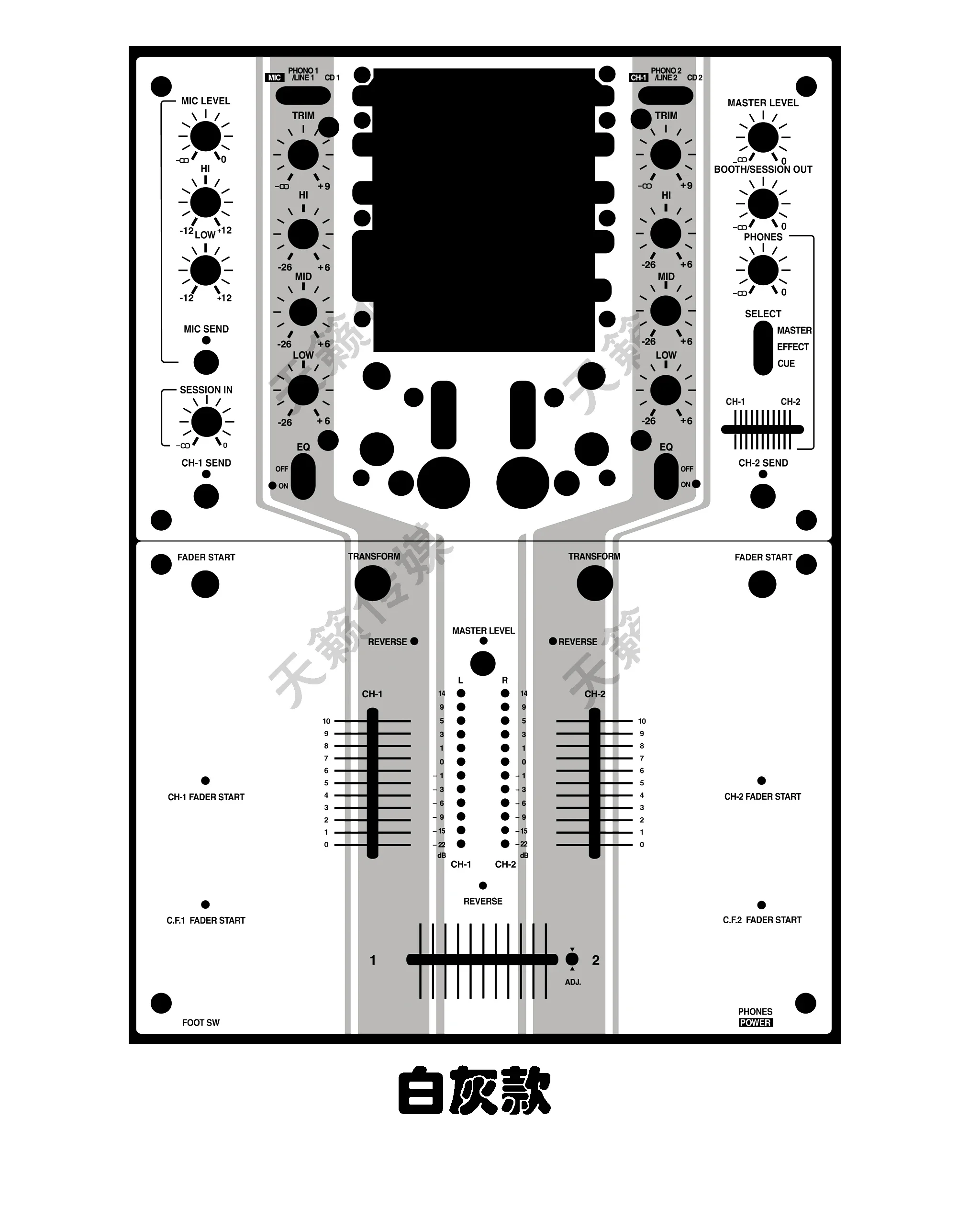 Pioneer DJM-909 djm909 Película protectora para panel mezclador, pegatina colorida personalizada Djm909, no un panel de hierro - imagen 2