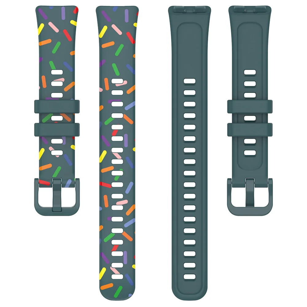 Correa de silicona impresa para pulsera Huawei Band 8/9/10 - imagen 4