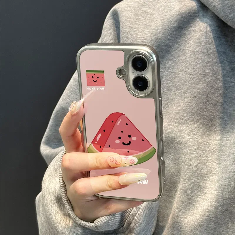 Funda de teléfono Happy sandía para iPhone 11/12/13/14/15/16/17 Pro Max AIR PLUS, funda de teléfono epoxi TPU anticaída - imagen 5