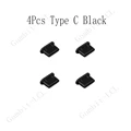 4Pcs Type C Black BB