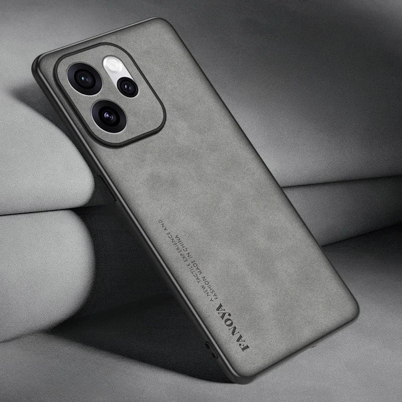 Para OPPO Reno 15 Pro piel de oveja liso PU Funda de teléfono de cuero para Reno15 15Pro a prueba de golpes mate duro cubierta protectora de parachoques - imagen 3