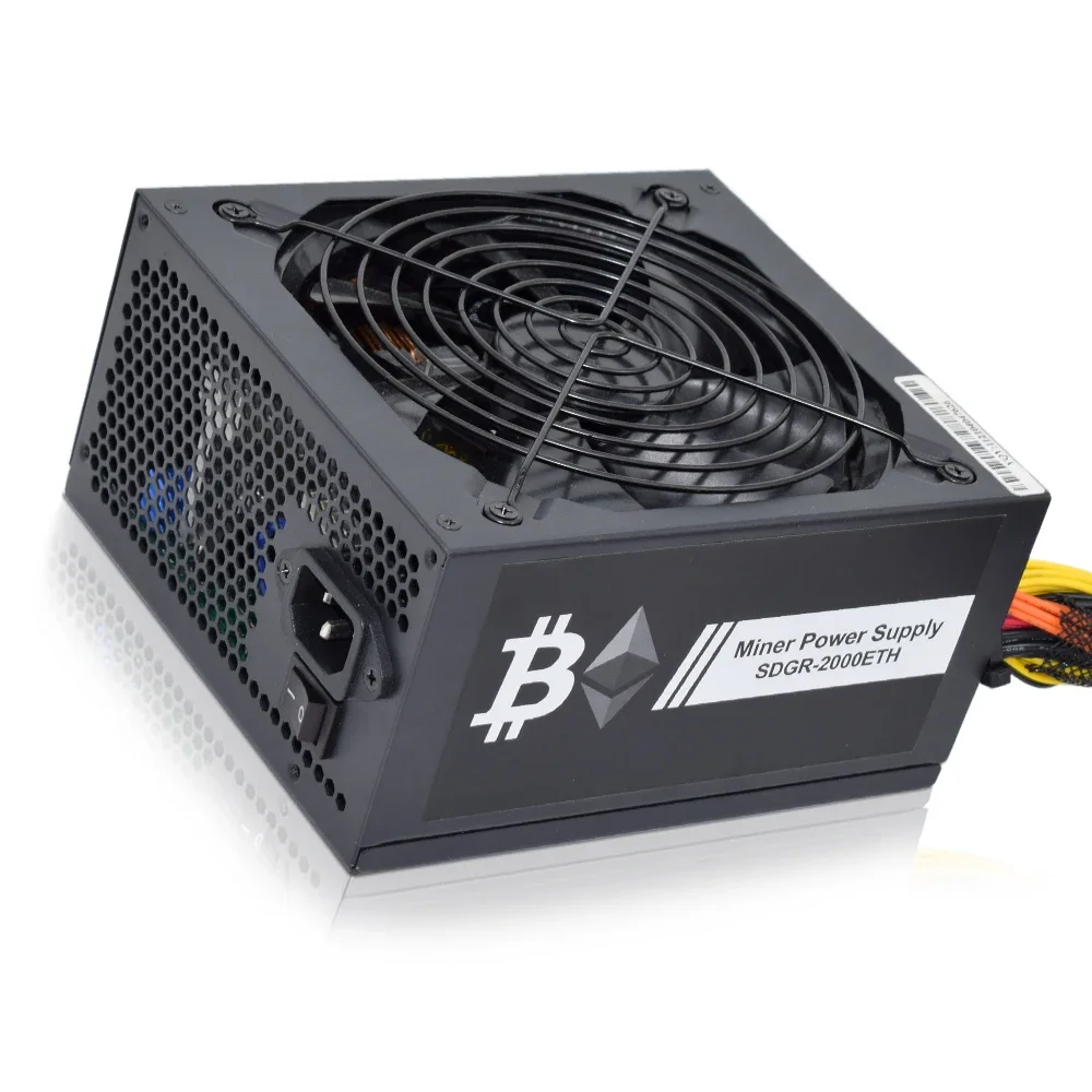 Fuente de alimentación de 2000W y 2400W para minería de Bitcoin, fuente de alimentación PSU para PC, plataforma de minería de ordenador, 8 GPU ATX ETC, RVN Coin, 12v, 4 pines - imagen 2
