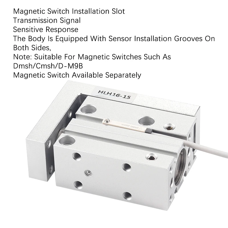 Cilindro neumático tipo riel de mesa auxiliar de aire HLH6/10/16/20 Piston10S/15S/20S/30S/40S/50S - imagen 4