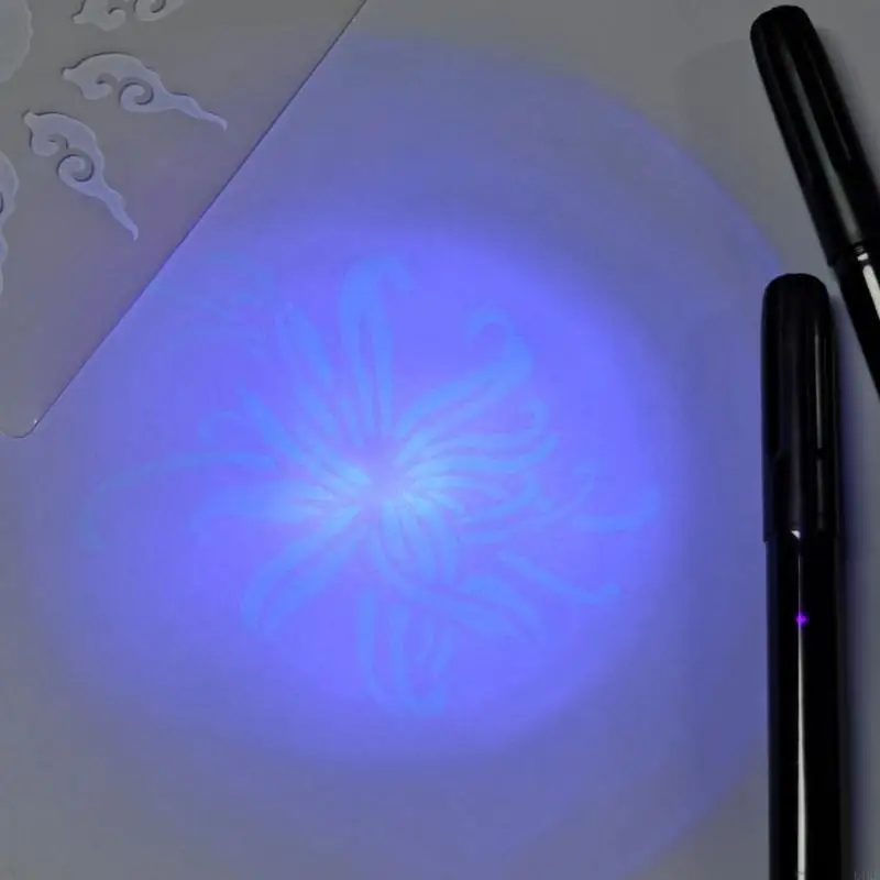 2 piezas tintas bolígrafo con linterna LED llavero para nota secreta k1kf