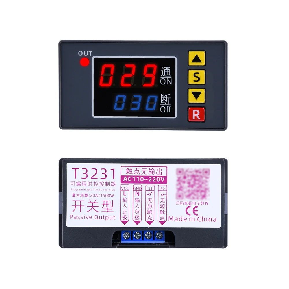 Relé de retardo de tiempo Digital T3231, pantalla LED, interruptor de Control de temporizador de ciclo, relé de sincronización ajustable, interruptor de retardo de tiempo 12V 24V 220V - imagen 5
