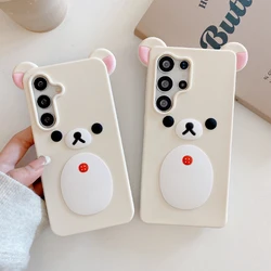 Funda Rilakkuma de Silicona para Samsung Galaxy S25 Ultra / S24 Ultra