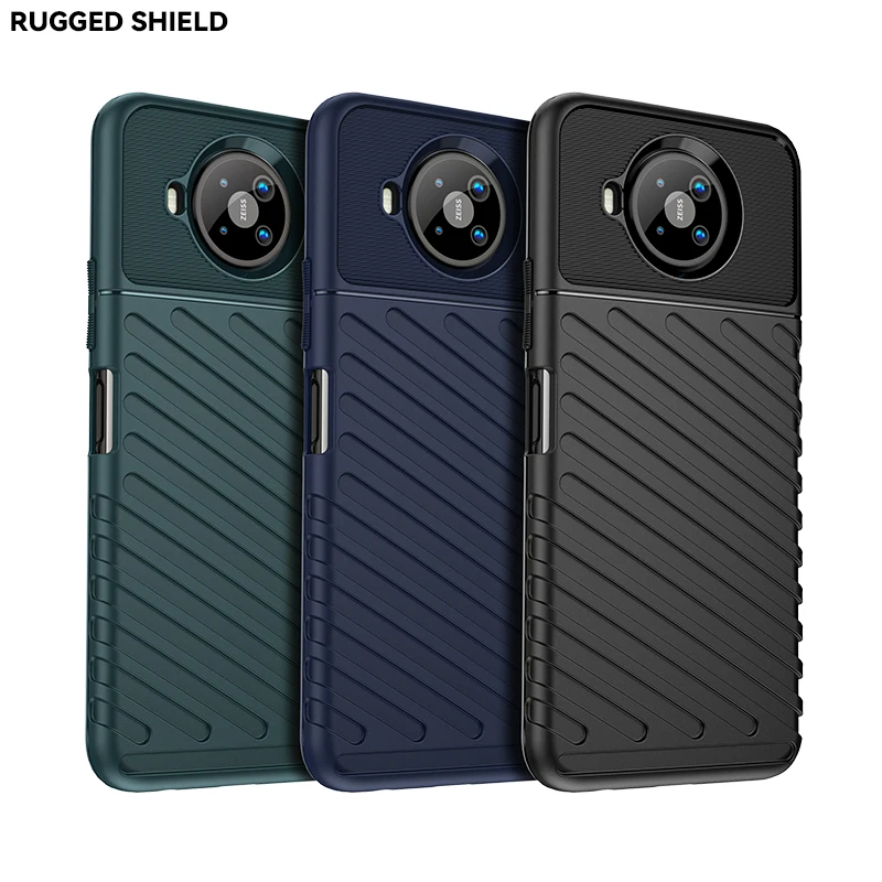Funda de lujo a prueba de golpes, funda de silicona para teléfono Nokia 8,3 5G/8V 5G UW