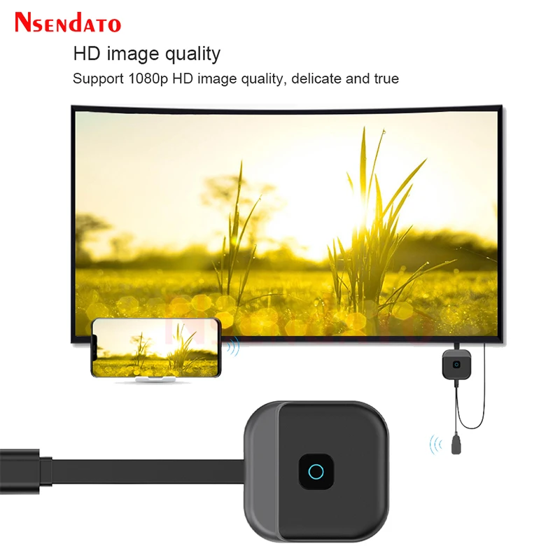 Mirascreen-Dongle de TV compatible con HDMI, receptor de TV Miracast, Airplay, Wifi, pantalla de espejo, 5G, 2,4G, 4K, 1080P - imagen 3