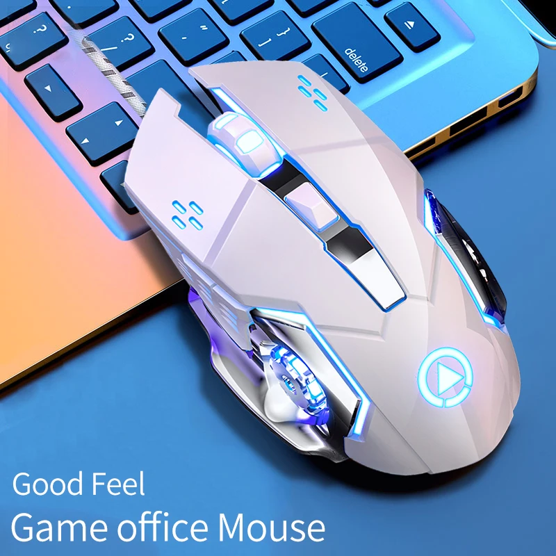 Combo de teclado y ratón retroiluminado con cable, USB, sensación mecánica ergonómica, juego de teclado y ratón para escritorio, portátil, PC y hogar - imagen 5