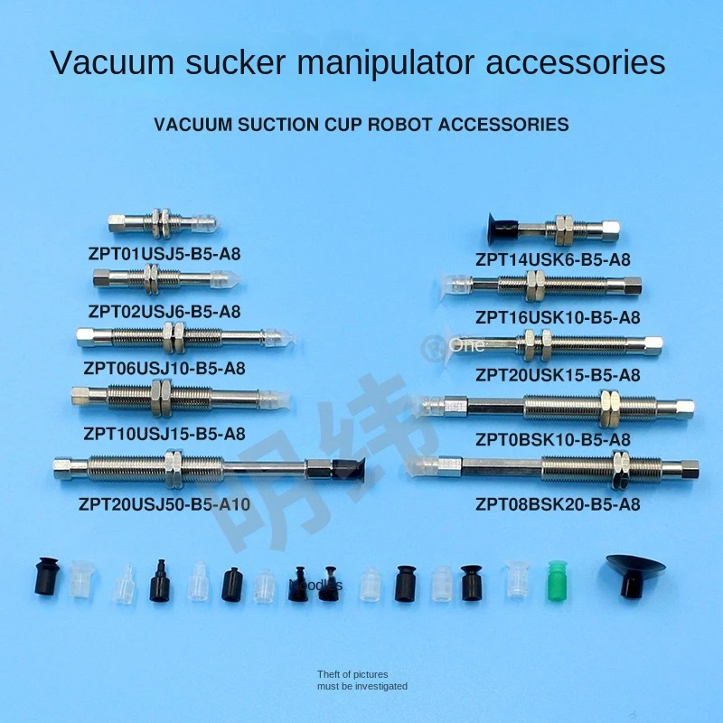 SMC mini boquilla ventosa de vacío accesorios manipuladores tipo película neumática ZP01U/02/03/04/06/08 - imagen 4