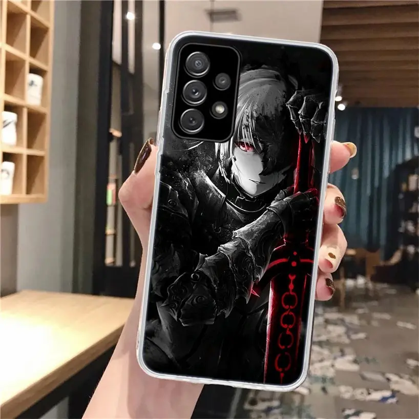 Funda de teléfono de silicona Fate Zero Stay Night Saber para Samsung Galaxy A52 A51 A50S A42 A32 A22 A12 A02S A30S A20S A10S A41 A31 A21S A - imagen 5