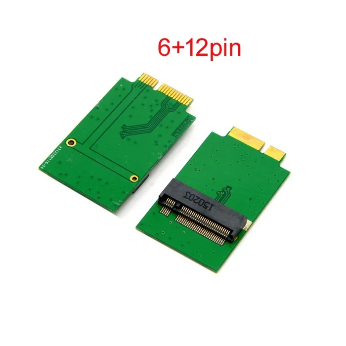 2 carriles M2 NGFF M.2 SATA 80mm a Apple 2010 2011 Macbook Air A1369 A1370 SSD tarjetas adicionales PCBA - imagen 2
