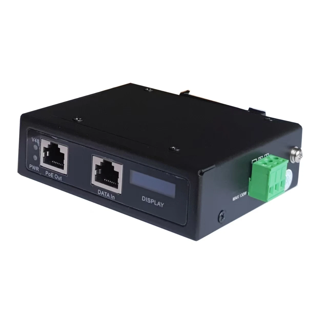 Inyector POE industrial de 10Gbe 240w/165w/90w | Pantalla OLED | montaje en pared/instalación DIN | Módulo POE de 802,3 bt - imagen 3