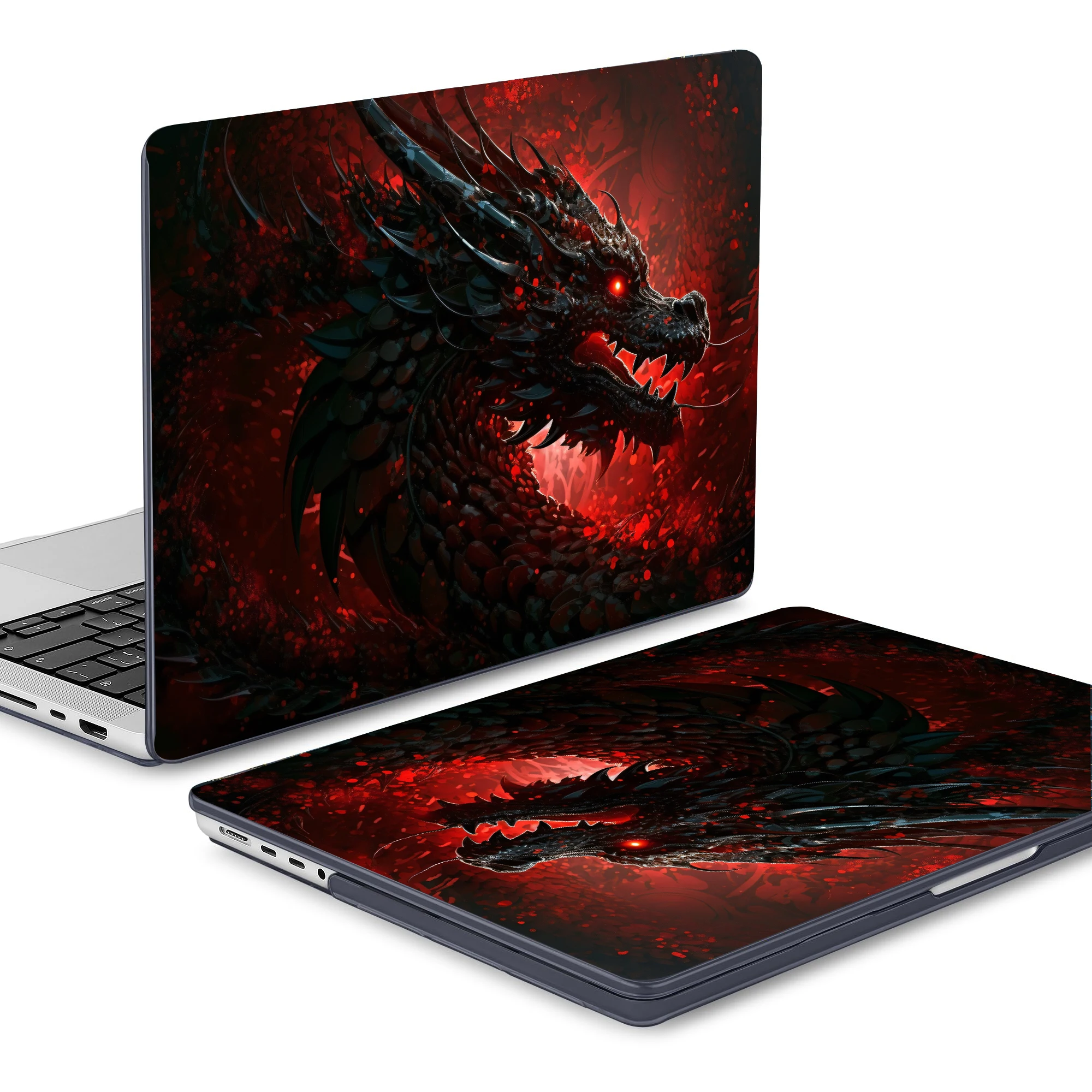 Funda de portátil para MacBook Air 15 M4 2025, funda M3 Air 15,3 13,6, carcasa dura para MacBook Pro 13 14 16 M1 M2 M3, carcasa con estampado de dragón