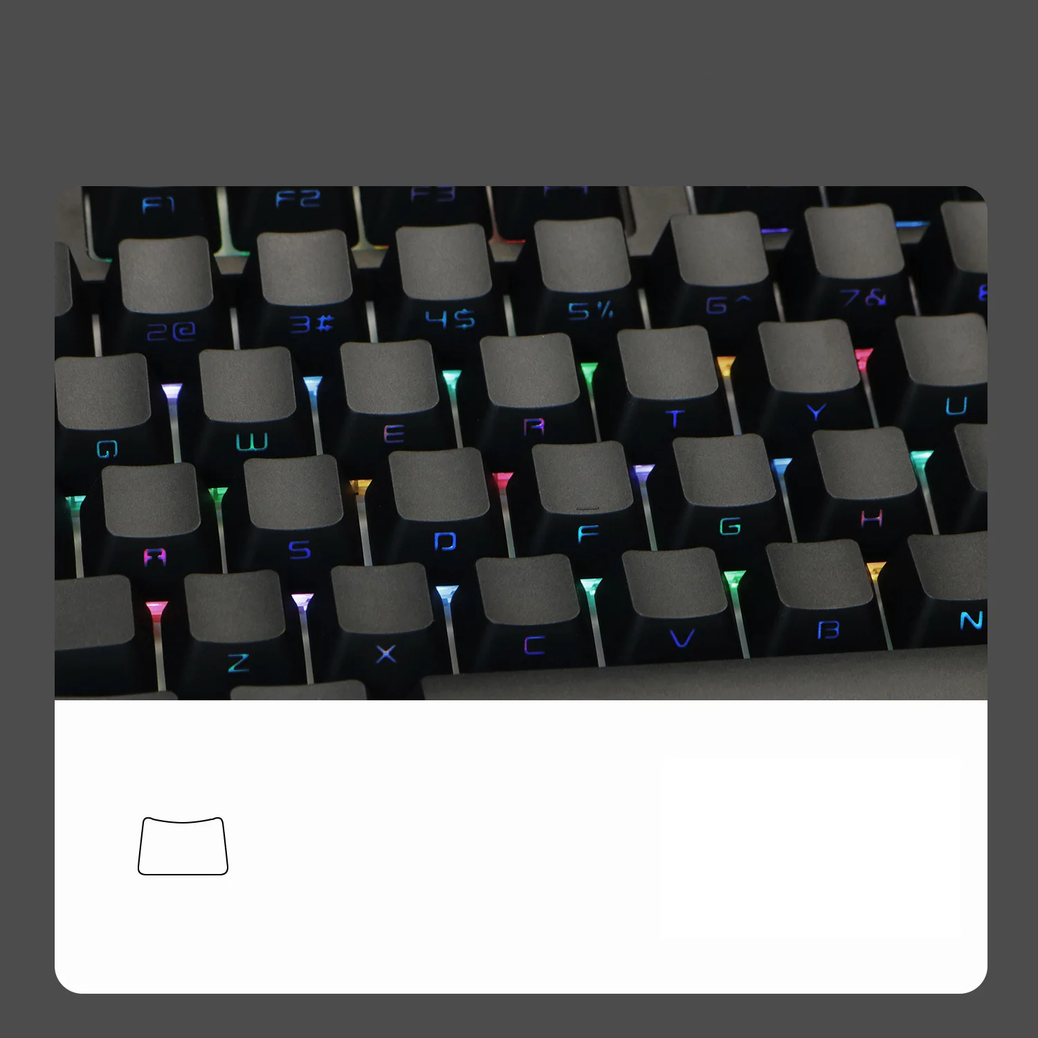 Teclas PBT OEM, perfil de doble disparo, impresión lateral, retroiluminación a través de 68, 87, 96, 980, 100, 104, negro, blanco, Teclado mecánico MX 8,0 - imagen 4