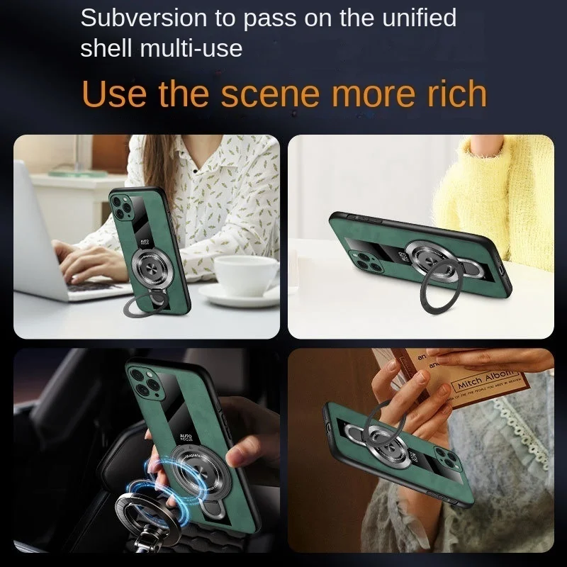 Para ZTE Nubia Z60S Pro Glitter espejo soporte magnético funda de silicona para Nubia Z70 Ultra Z60SPro cubierta suave a prueba de golpes - imagen 4