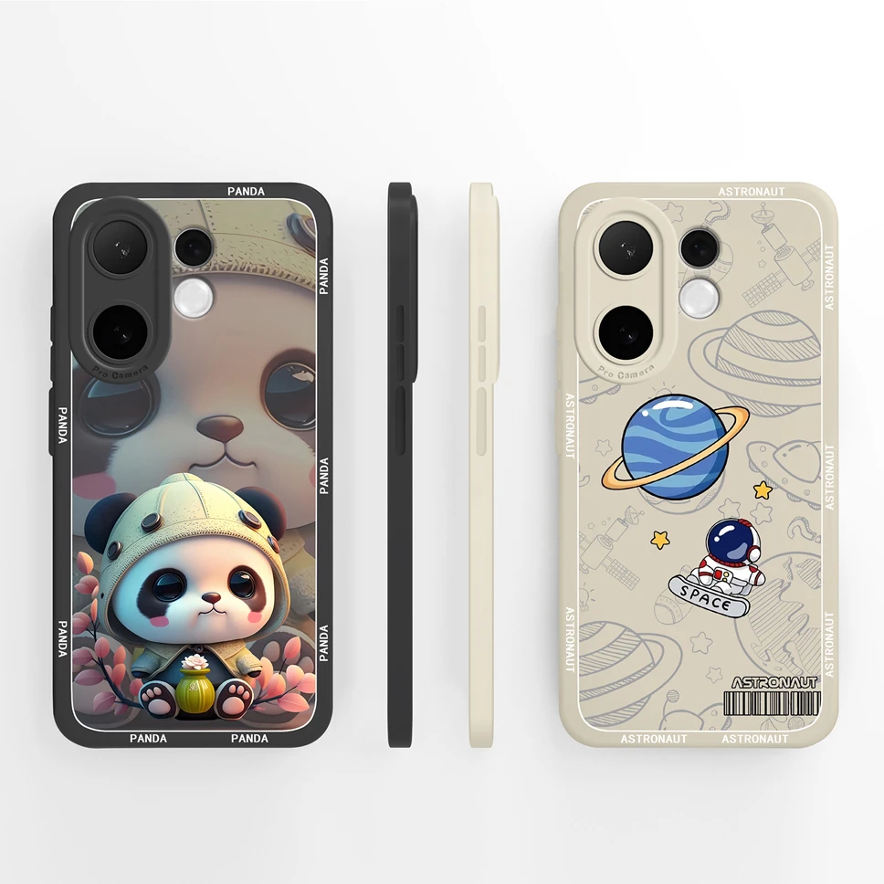 Para Vivo V60 Lite 5G Funda de teléfono bonita mariposa suave suave parachoques de silicona líquida para Vivo V 60 Funda ligera anticaída - imagen 2