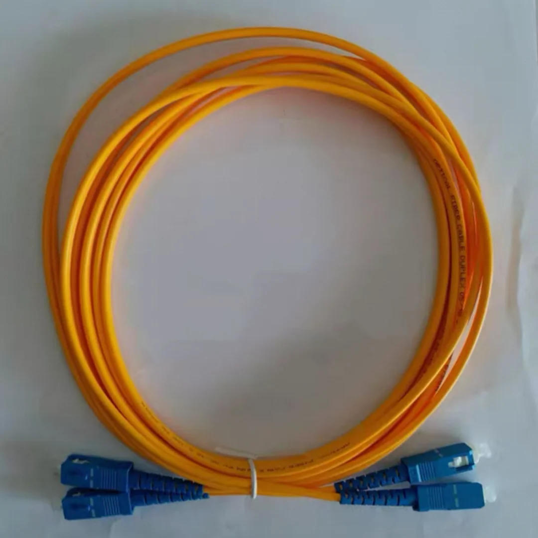 Cable de conexión de fibra SC-SC dúplex monomodo 10m 20m 30m 50m 100m SM SC 3mm 2mm cable puente de fibra óptica envío gratis FTTHELINK