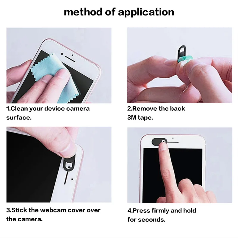DATA FROG-funda para cámara web, obturador deslizante, Protector de privacidad para cámara, portátil, PC, Macbook, iPhone, iPad, magnético, antiespía - imagen 5